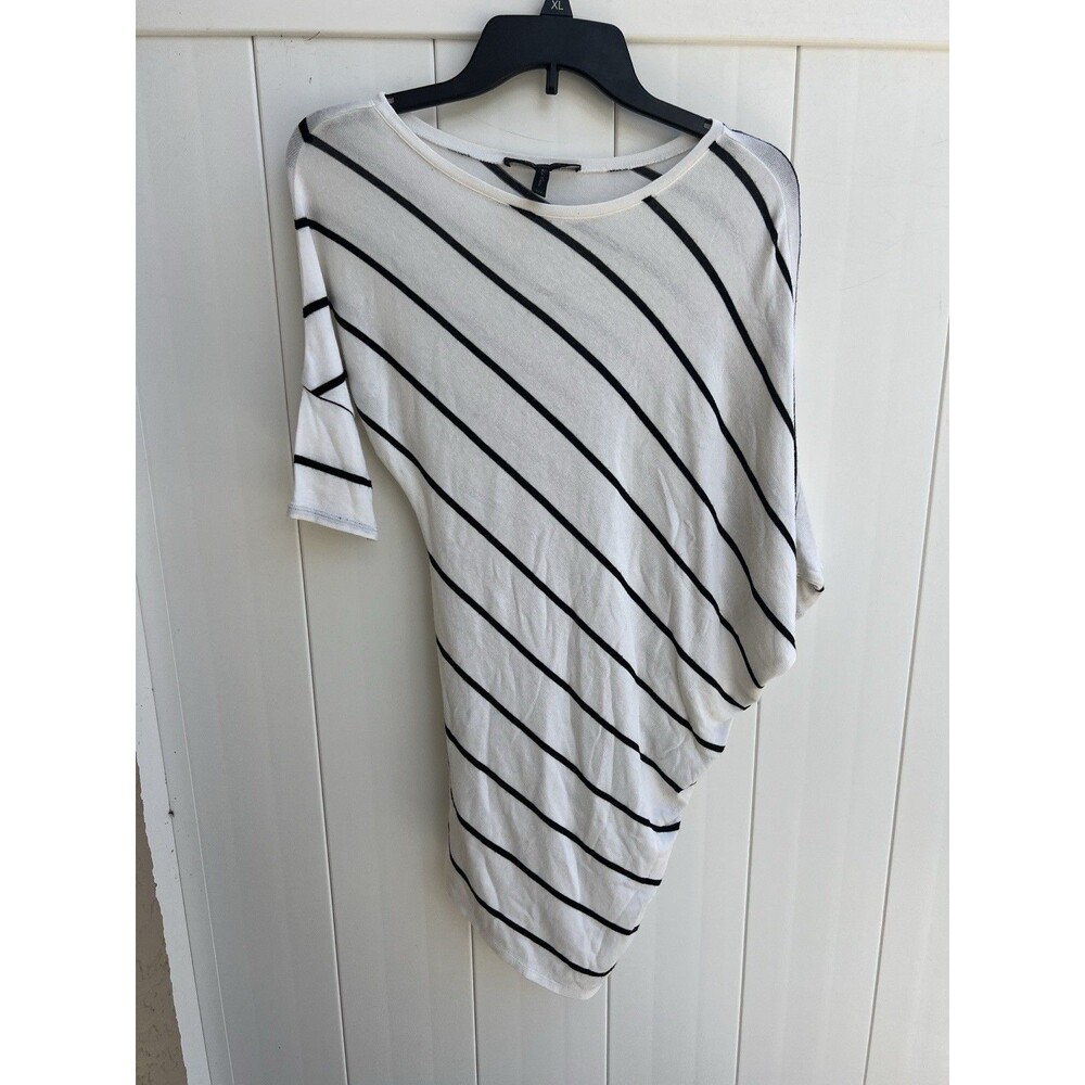 BCBG Maxazaria Top Womens XXS White Viscose Tunic Dress